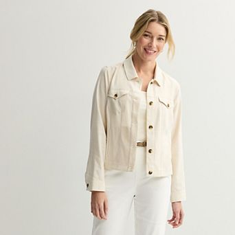 Women's Croft & Barrow® Linen-Like Jacket