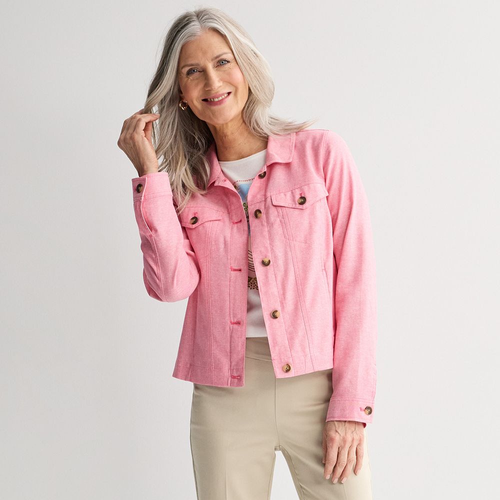 Women's Croft & Barrow® Linen-Like Jacket
