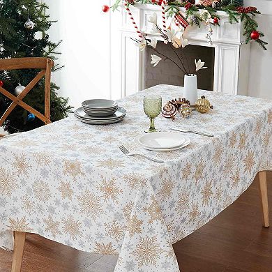 Avanti Snowflakes Tablecloth