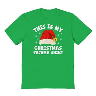 Men's Pajama Christmas Shirt Christmas Graphic Tee