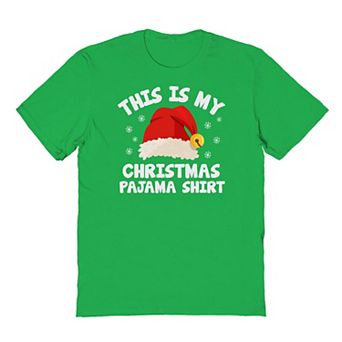 Men's Pajama Christmas Shirt Christmas Graphic Tee