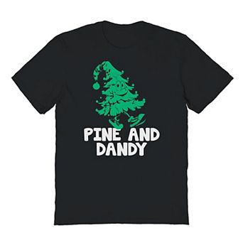 Men's Pine Christmas Dandy Christmas Graphic Tee