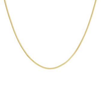 PRIMROSE Silver Tone Square Snake Chain Necklace