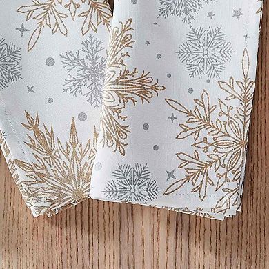 Avanti Snowflakes 4-pc. Dinner Napkin Set