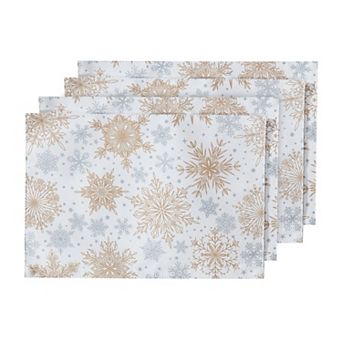 Avanti Snowflakes 4 pc Placemat Set