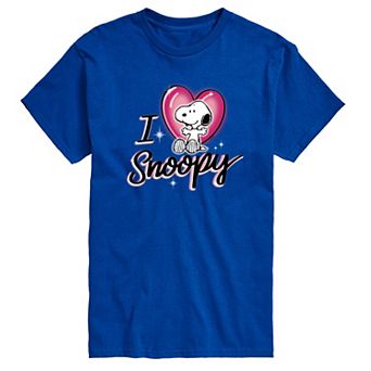 Big & Tall Peanuts I Heart Snoopy Airbrush Graphic Tee