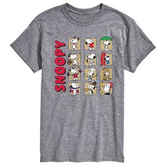 Big & Tall Peanuts Snoopy Calendar Graphic Tee