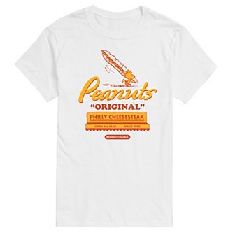Big & Tall Peanuts Philly Cheesesteak Graphic Tee