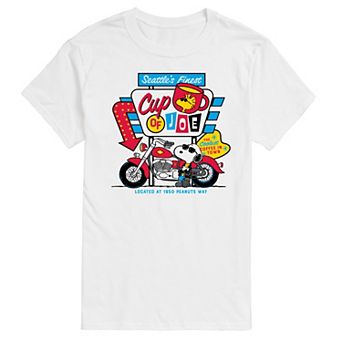 Big & Tall Peanuts Seattle's Finest Cup Of Joe Graphic Tee