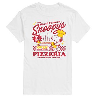 Big & Tall Peanuts Snoopy's Pizzeria Graphic Tee