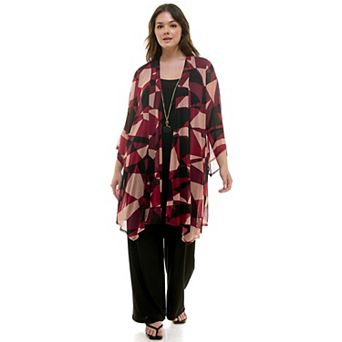 Plus Size Luxology 3 pc Cardigan, Tank Top & Pant Set