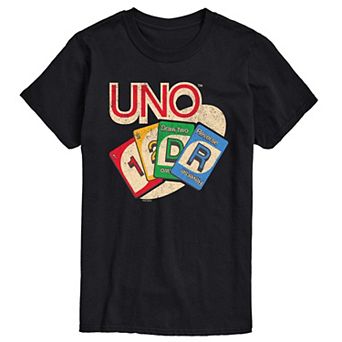 Big & Tall UNO Card Spread Vintage Graphic Tee