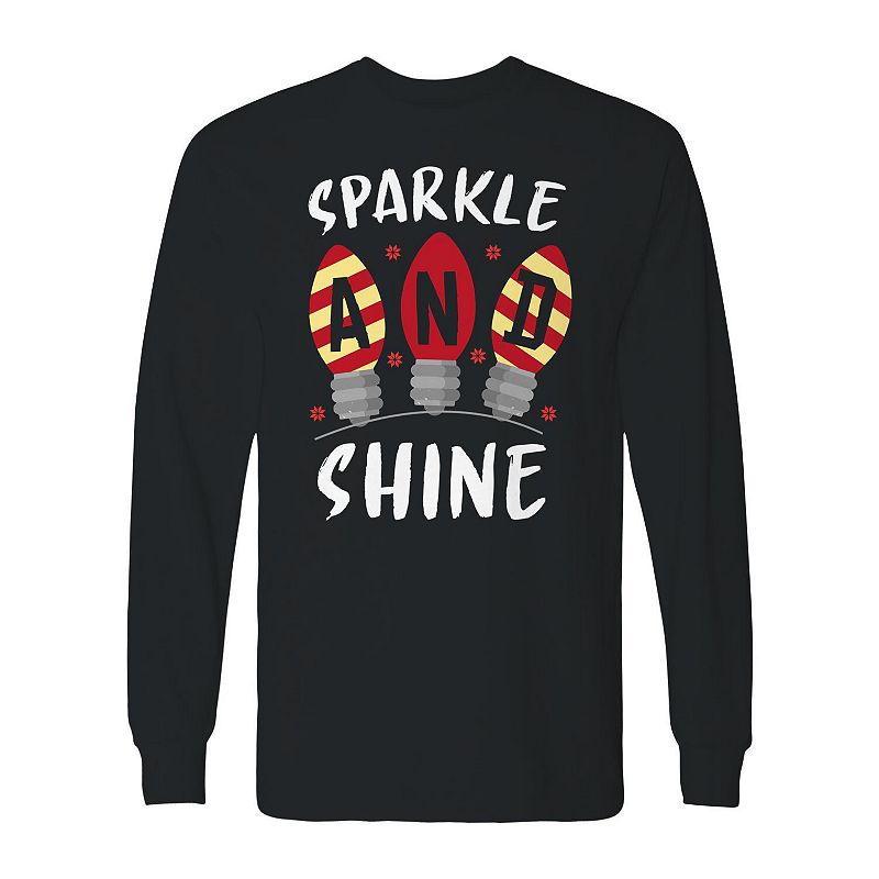 Upc 600007424535 men s christmas sparkle shine long sleeve graphic
