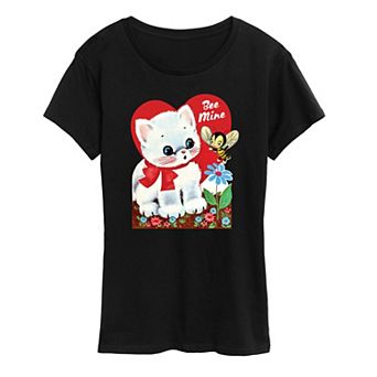 Women's Bee Mine Vintage Valentine's Graphic Tee