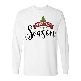 Men's Christmas Tis Season Long Sleeve Graphic Tee
