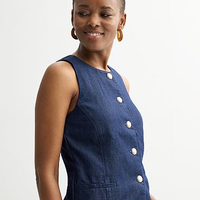 Women's Nine West Highneck Tailored Vest