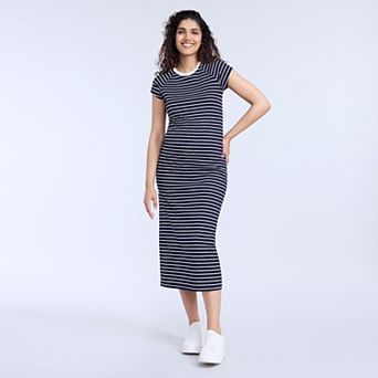 Maternity Motherhood® Ribbed Raglan Midi Dress