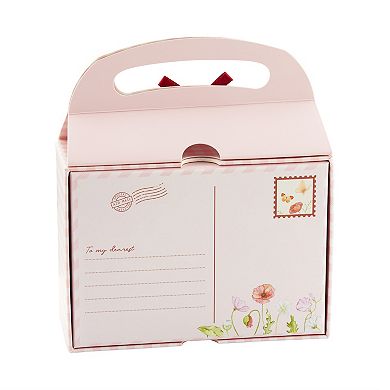 Brilliance Fine Silver Plated Multi Color Cubic Zirconia Heart Charms Tennis Bracelet