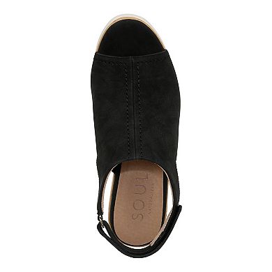 SOUL Naturalizer Giselle Women's Wedge Slingback Sandals