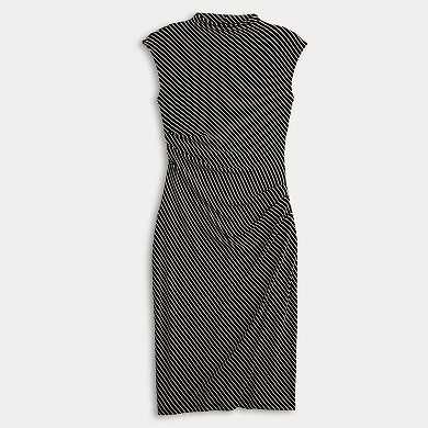 Women's Nine West Mock Neck Knit Dress
