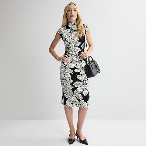 Женские платья Nine West Women's Nine West Mock Neck Knit Dress