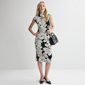 Women's Nine West Mock Neck Knit Dress