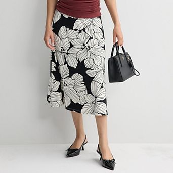 Women's Nine West Knit Midi Skirt