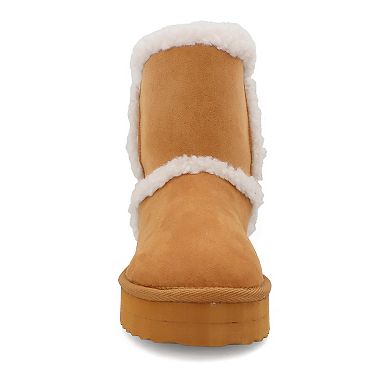 Yoki Blythe-05 Women's Faux Fur High Top Boots