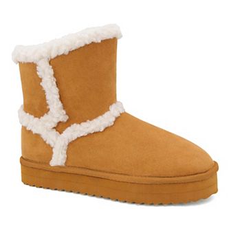 Yoki Blythe-05 Women's Faux Fur High Top Boots