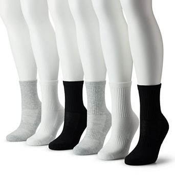 Women's FLX 5-Pack Athletic Half Crew Striped Socks
