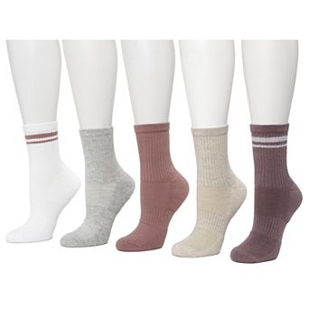 Women's FLX 5-Pack Athletic Half Crew Striped Socks