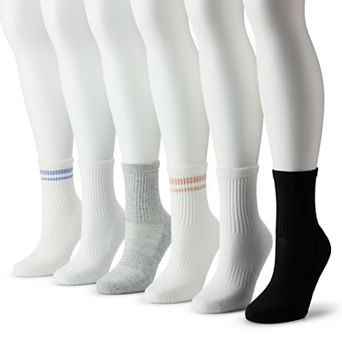 Women's FLX 5-Pack Athletic Half Crew Striped Socks