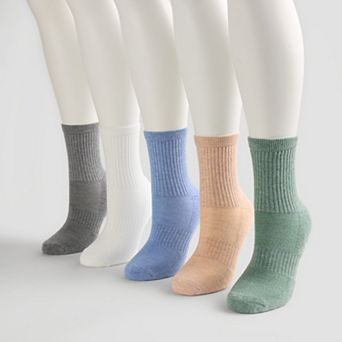 Women's FLX 5-Pack Athletic Half Crew Striped Socks