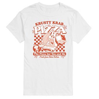 Big & Tall Spongebob SquarePants Krusty Krab Pizza Graphic Tee