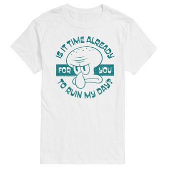 Big & Tall Spongebob SquarePants Squidward Ruin Graphic Tee