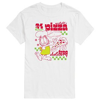 Big & Tall Garfield Pizzeria Graphic Tee