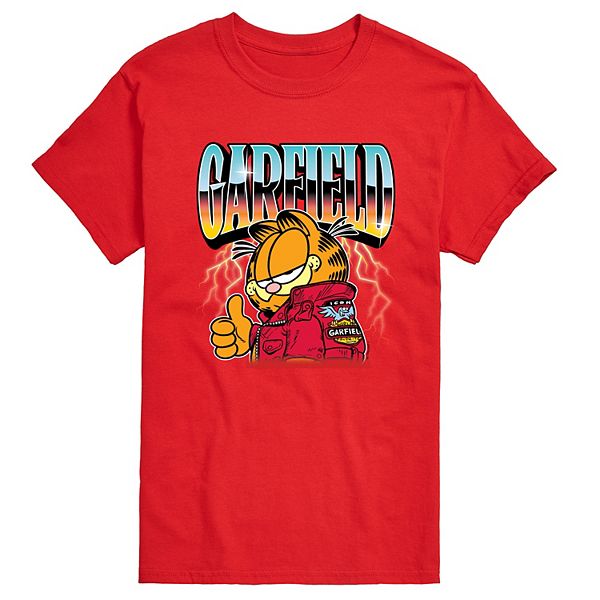 Big & Tall Garfield Motorcycle Chrome Graphic Tee
