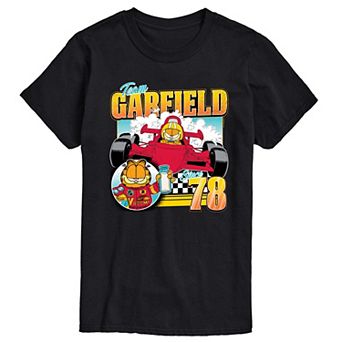 Big & Tall Garfield Racing Team Garfield Graphic Tee