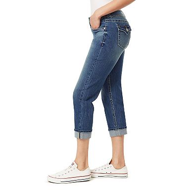 Juniors' WallFlower Insta Stretch Curvy Low Rise Crop Pants