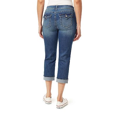 Juniors' WallFlower Insta Stretch Curvy Low Rise Crop Pants