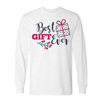 Men's Christmas Best Gift Ever Long Sleeve Graphic Tee
