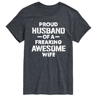Big & Tall Proud Husband Graphic Tee