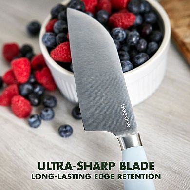 GreenPan Blue Haze Ultimate 16-Piece Titanium Knife Block Set