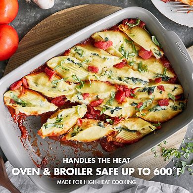 GreenPan 4-Piece Premiere Ovenware Cast Aluminum Healthy Ceramic Nonstick Warp-Free Bakeware Set