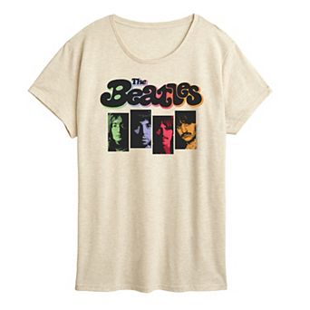 Women's The Beatles Color Gradient Graphic Tee