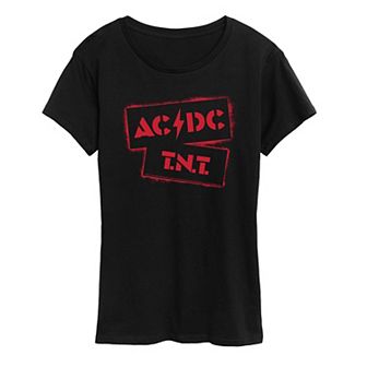 Women's ACDC TNT Stencil Graphic Tee