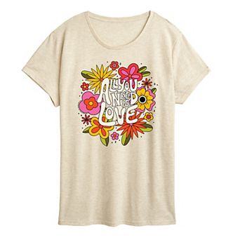 Women's The Beatles All You Need Is Love Graphic Tee