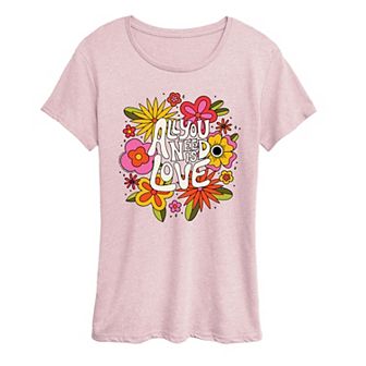 Women's The Beatles All You Need Is Love Graphic Tee