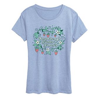 Women's The Beatles Strawberry Fields Graphic Tee