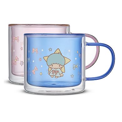 JoyJolt Hello Kitty® and Friends LittleTwinStars™️ Double Wall Coffee Mug Set
